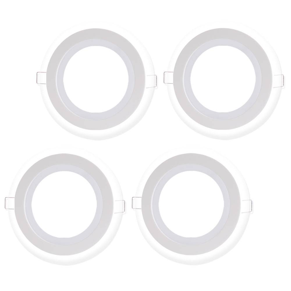 4er Set LED Einbau Strahler Wohn Zimmer Spot Beleuchtung Flur Lampen Wand Decken Leuchten