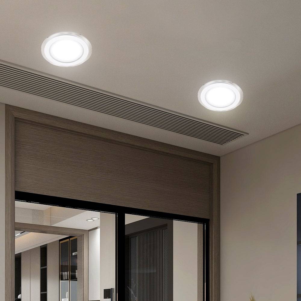 4er Set LED Einbau Strahler Wohn Zimmer Spot Beleuchtung Flur Lampen Wand Decken Leuchten