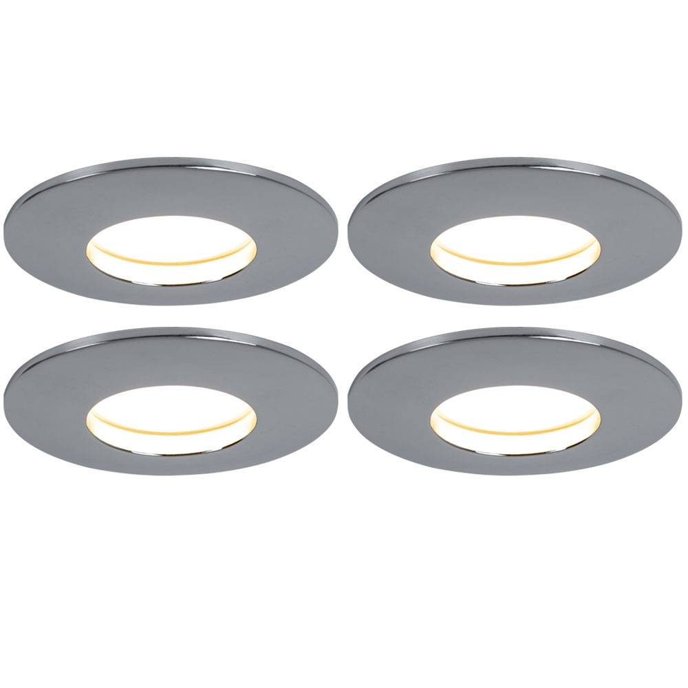 4er Set LED Einbau Leuchten Decken Spots Strahler Ess Zimmer Beleuchtung Lampen Karton beschädigt