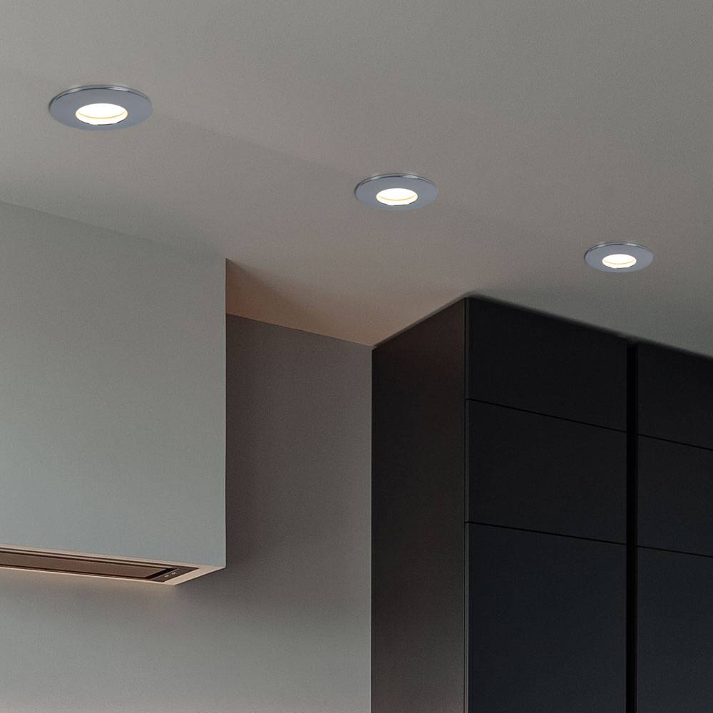 4er Set LED Einbau Leuchten Decken Spots Strahler Ess Zimmer Beleuchtung Lampen Karton beschädigt