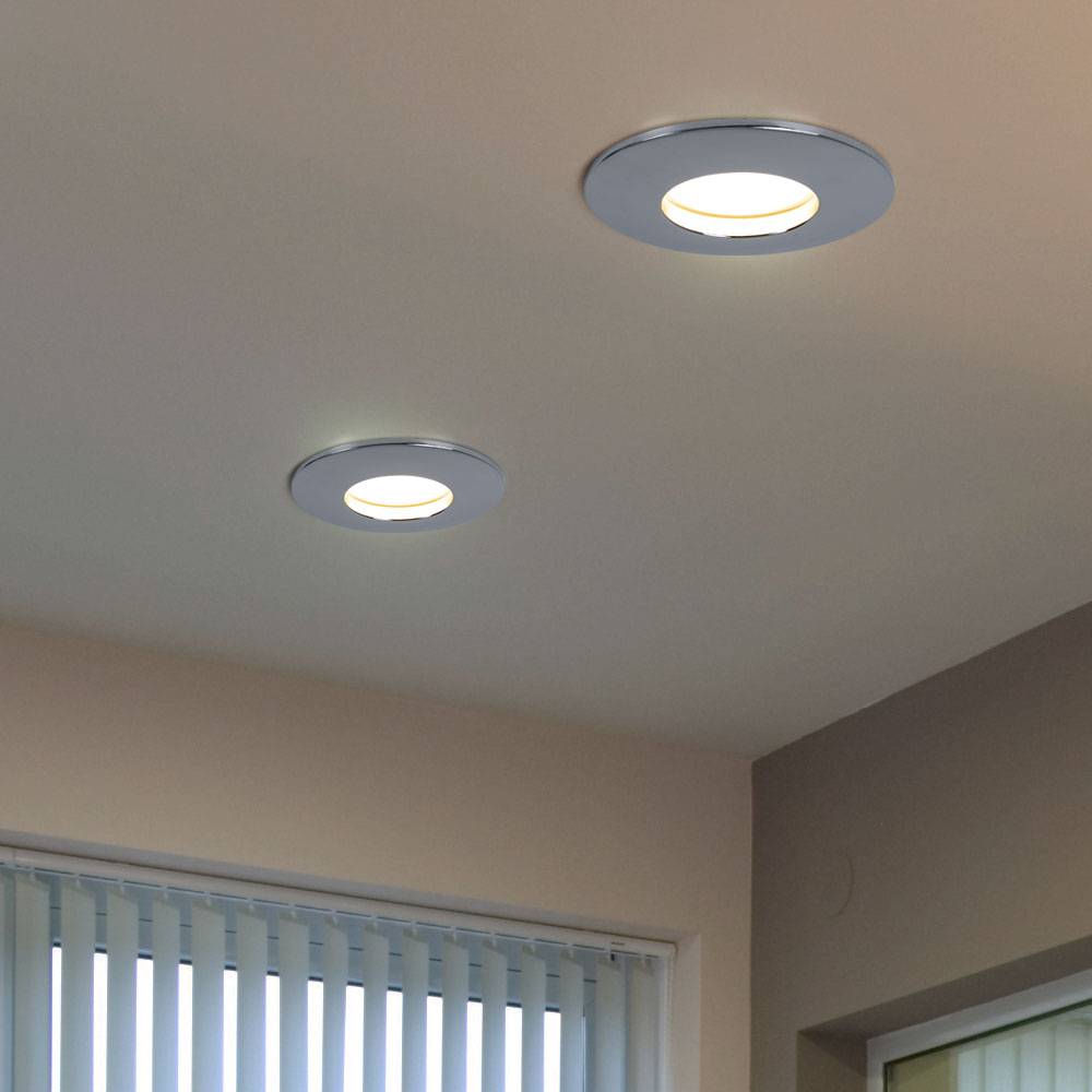 4er Set LED Einbau Leuchten Decken Spots Strahler Ess Zimmer Beleuchtung Lampen Karton beschädigt