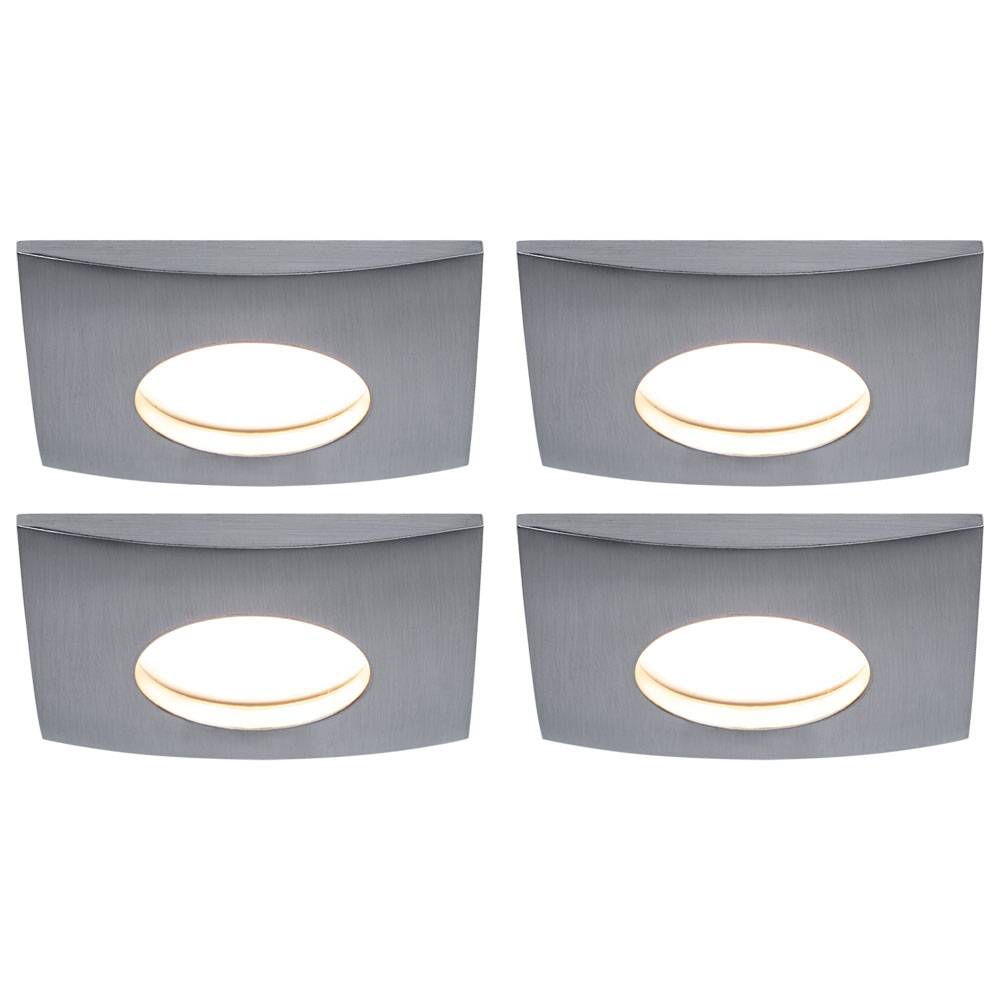 4er Set LED Decken Einbau Leuchten Flur Spots Strahler Aluminium Lampen DIMMBAR Karton beschädigt