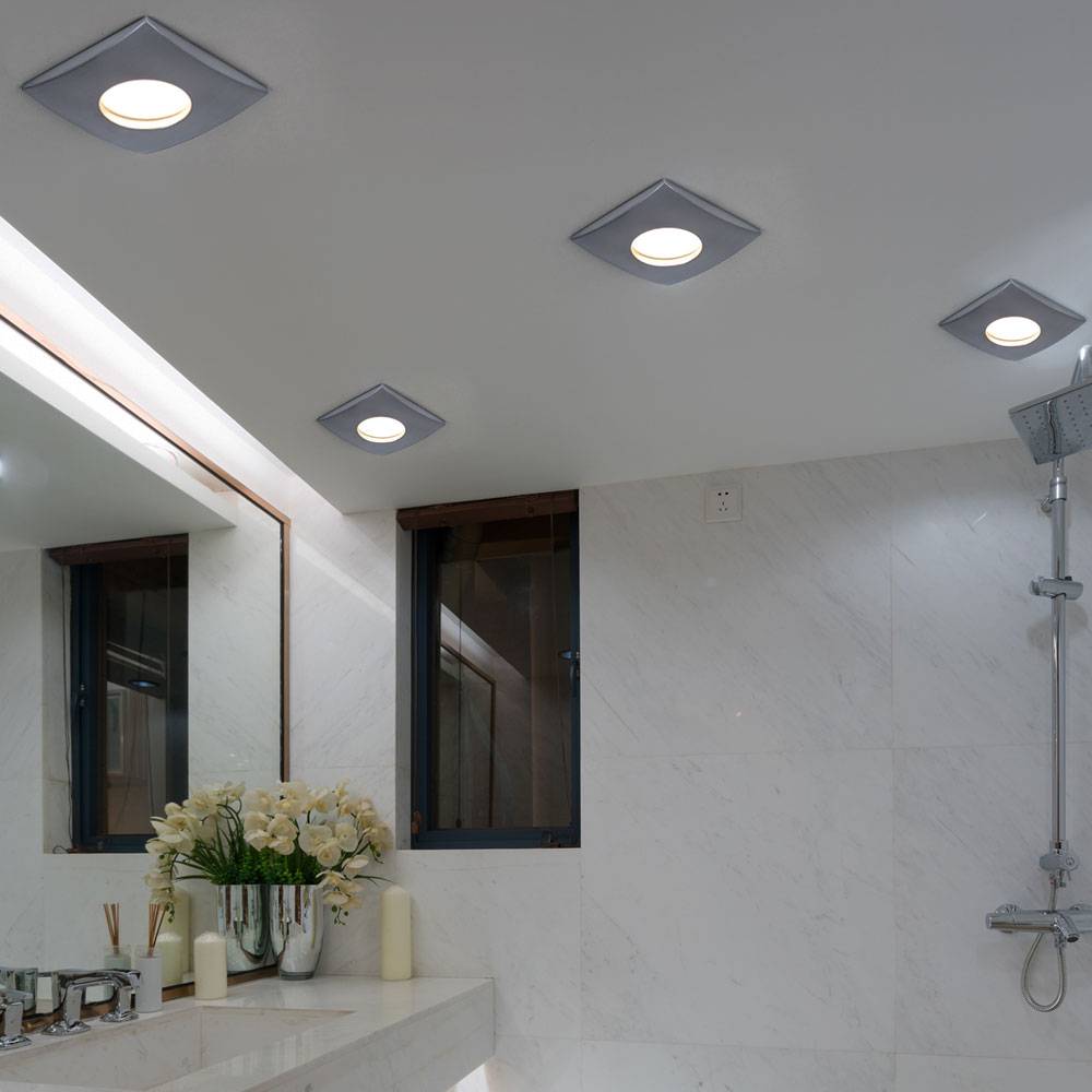 4er Set LED Decken Einbau Leuchten Flur Spots Strahler Aluminium Lampen DIMMBAR Karton beschädigt