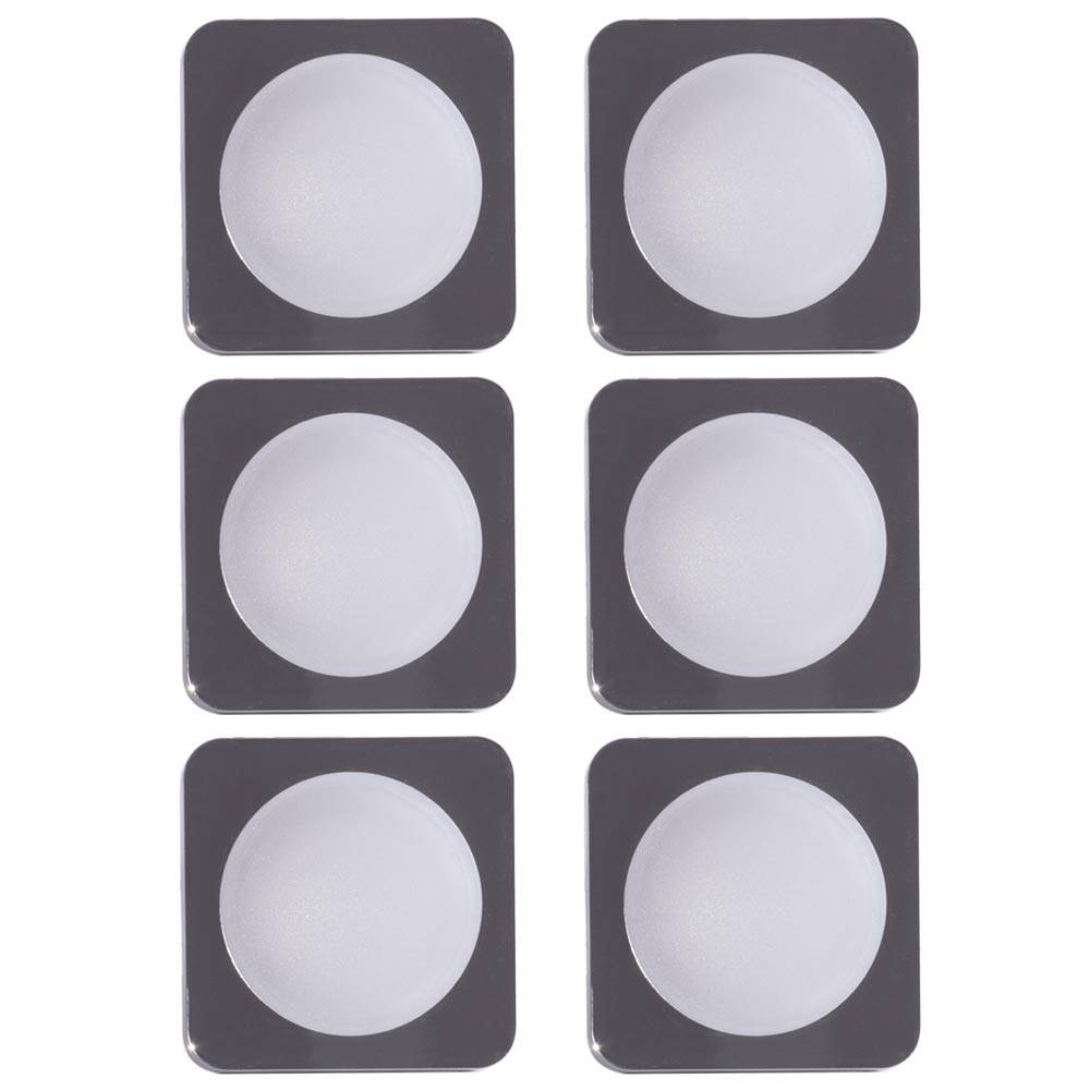 6er Set LED Decken Einbau Leuchte Chrom Spot Strahler Arbeits Zimmer Lampen Karton beschädigt