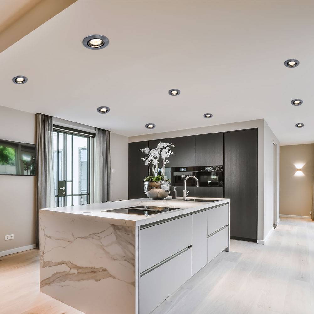 Einbauspots Deckenspot Deckenleuchte 30° schwenkbar schwenkbar Dimmbar Lampe 6x