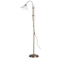 Standleuchte Stehlampe Wohnzimmer höhenverstellbar Lampe stehend, Bogenlampe Metall, altmessing, Kabelschalter, E27, H 145-170 cm Standleuchte Stehlampe Wohnzimmer höhenverstellbar Lampe stehend, Bogenlampe Metall, altmessing, Kabelschalter, E27, H 145-170 cm