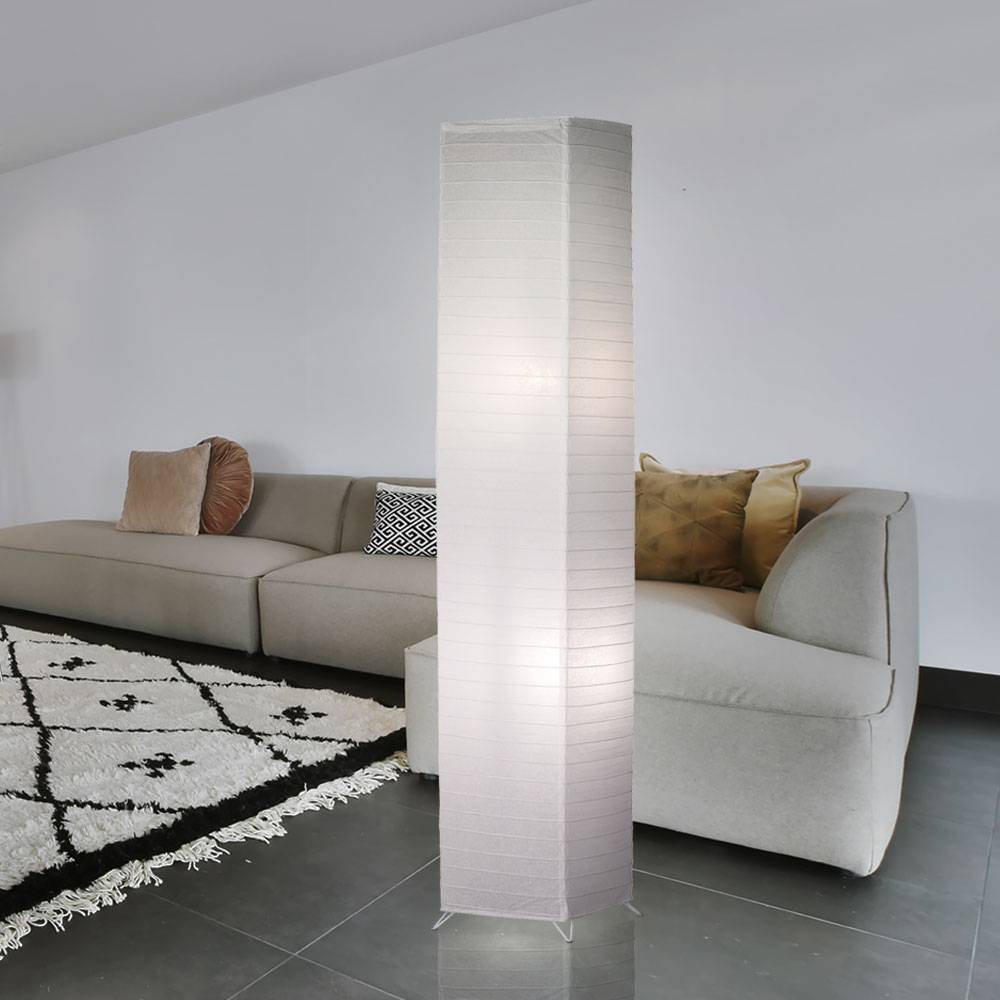 20 Watt LED Stand Lampe Wohn Zimmer Lese Beleuchtung Steh Decken Fluter Papier Fuß Schalter Leuchte