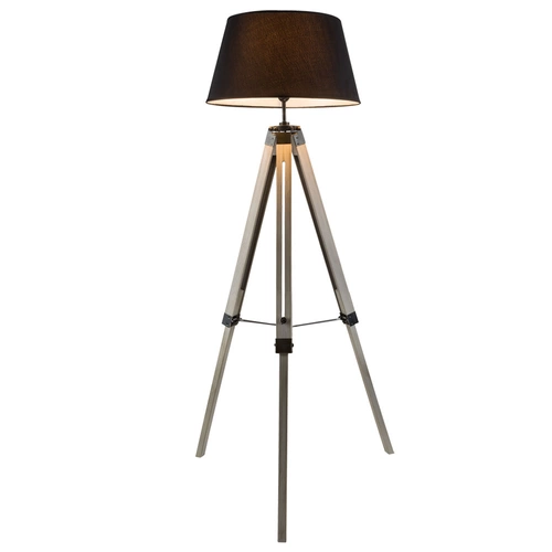 Stehleuchte Wohnzimmer grau Stehlampe Metall Standleuchte Stativ Holz, Textilschirm, 1x E27 Fassung, DxH 65x145 cm Stehleuchte Wohnzimmer grau Stehlampe Metall Standleuchte Stativ Holz, Textilschirm, 1x E27 Fassung, DxH 65x145 cm
