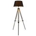 Stehleuchte Wohnzimmer grau Stehlampe Metall Standleuchte Stativ Holz, Textilschirm, 1x E27 Fassung, DxH 65x145 cm Stehleuchte Wohnzimmer grau Stehlampe Metall Standleuchte Stativ Holz, Textilschirm, 1x E27 Fassung, DxH 65x145 cm