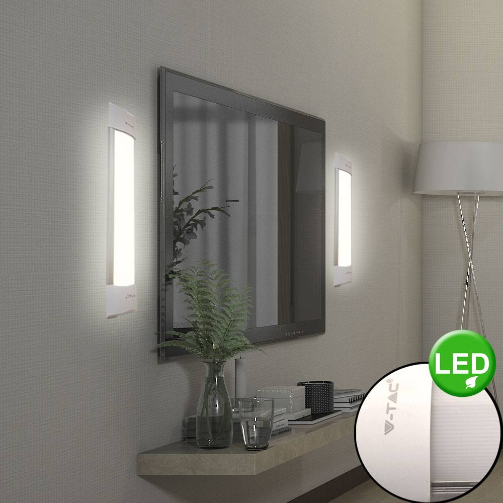 2et Set LED Wand Leuchten Wohn Zimmer Beleuchtung Flur Spiegel Strahler Lampen weiß