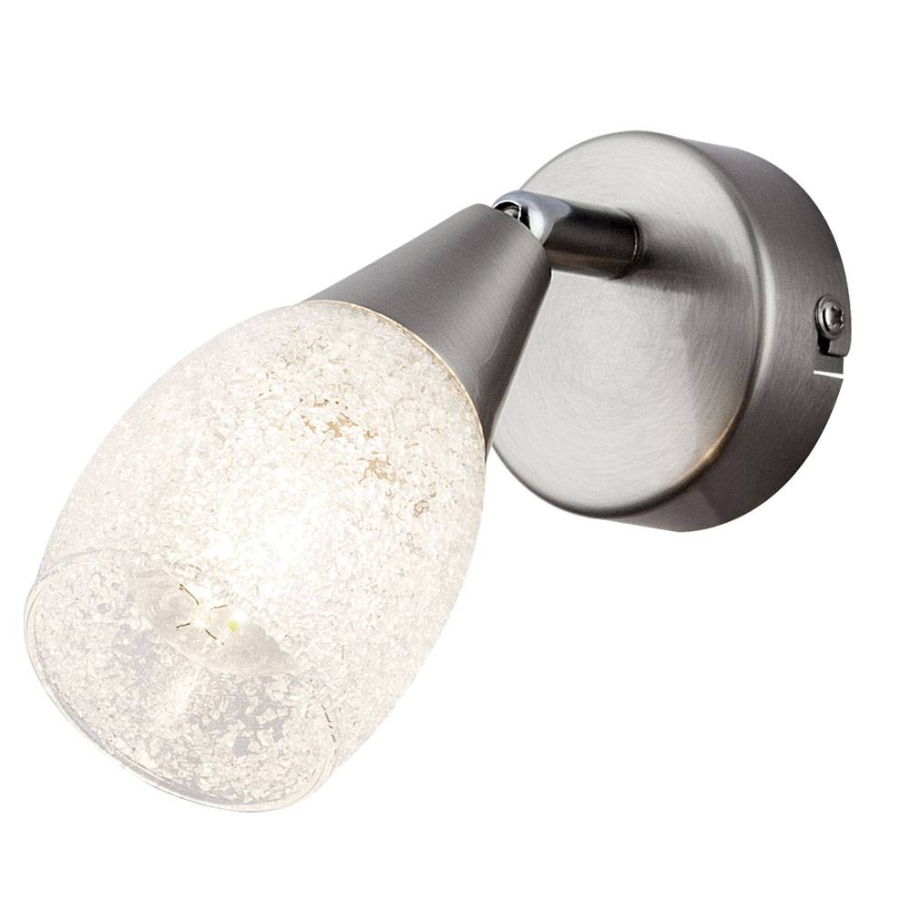 Wand Lampe Glas Kristall Wohn Ess Zimmer Strahler Spot Leuchte schwenkbar