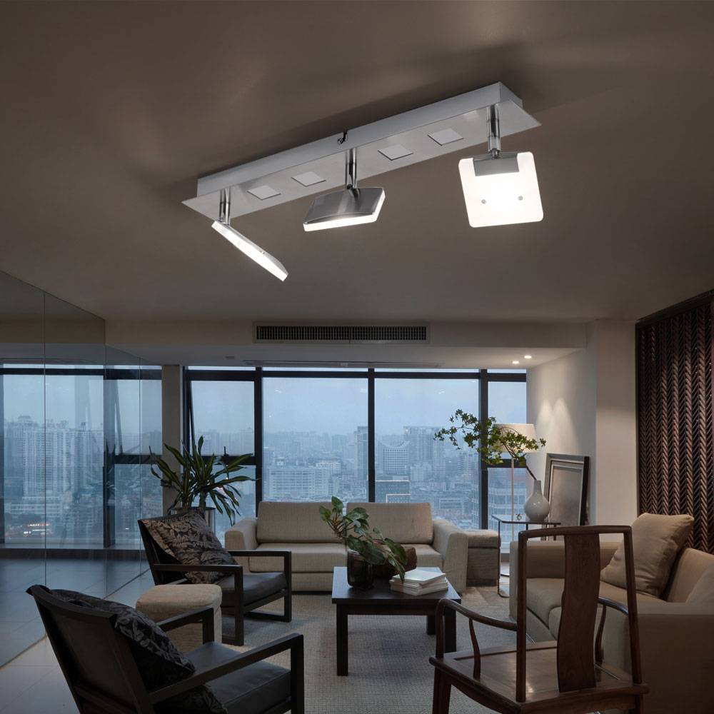 LED Decken Strahler beweglich Spiegel Beleuchtung Acryl Leuchte