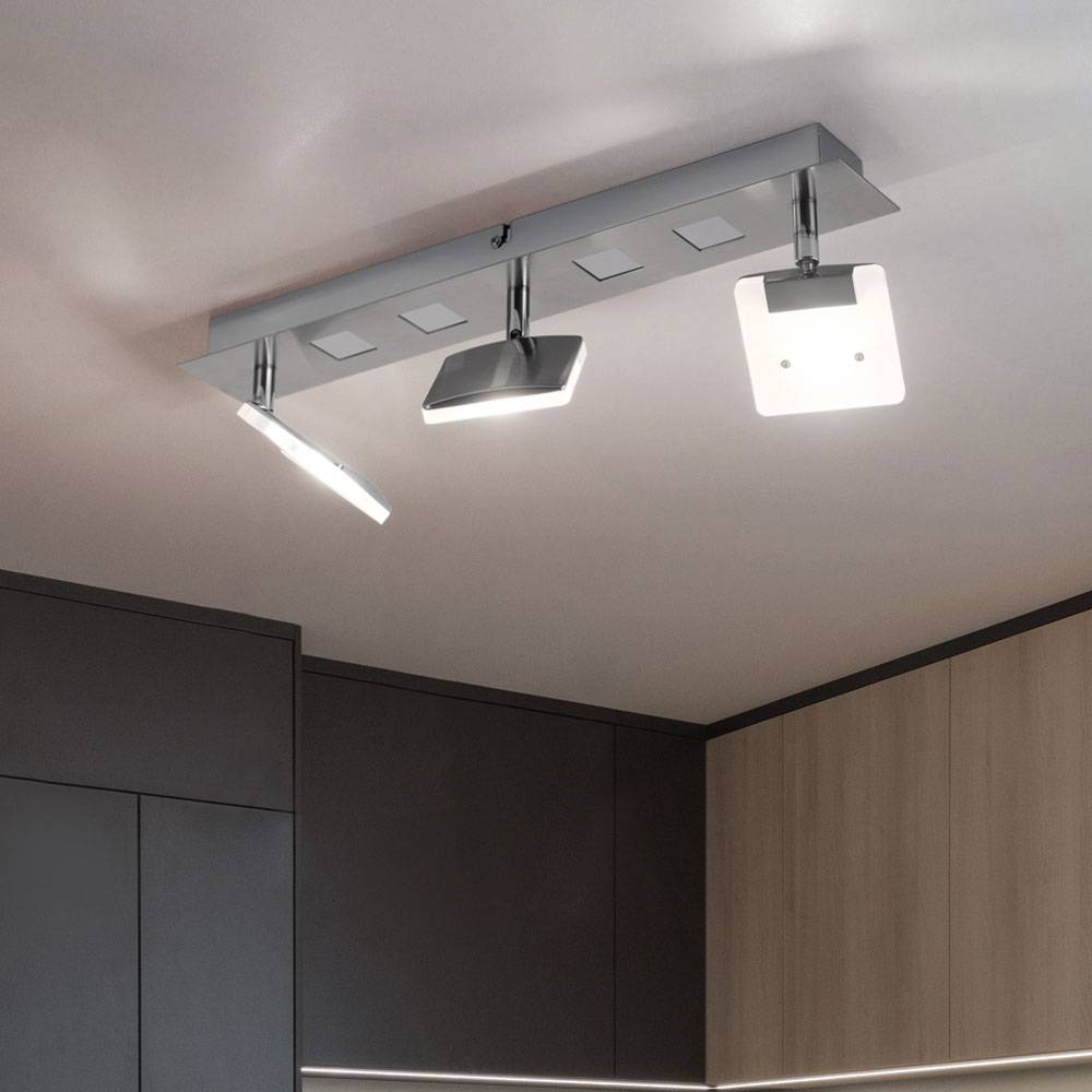 LED Decken Strahler beweglich Spiegel Beleuchtung Acryl Leuchte