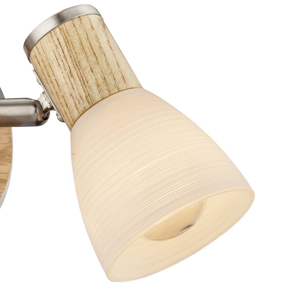 Wand Leuchte Wohn Arbeits Zimmer Beleuchtung Holz Spot Lampe Strahler schwenkbar