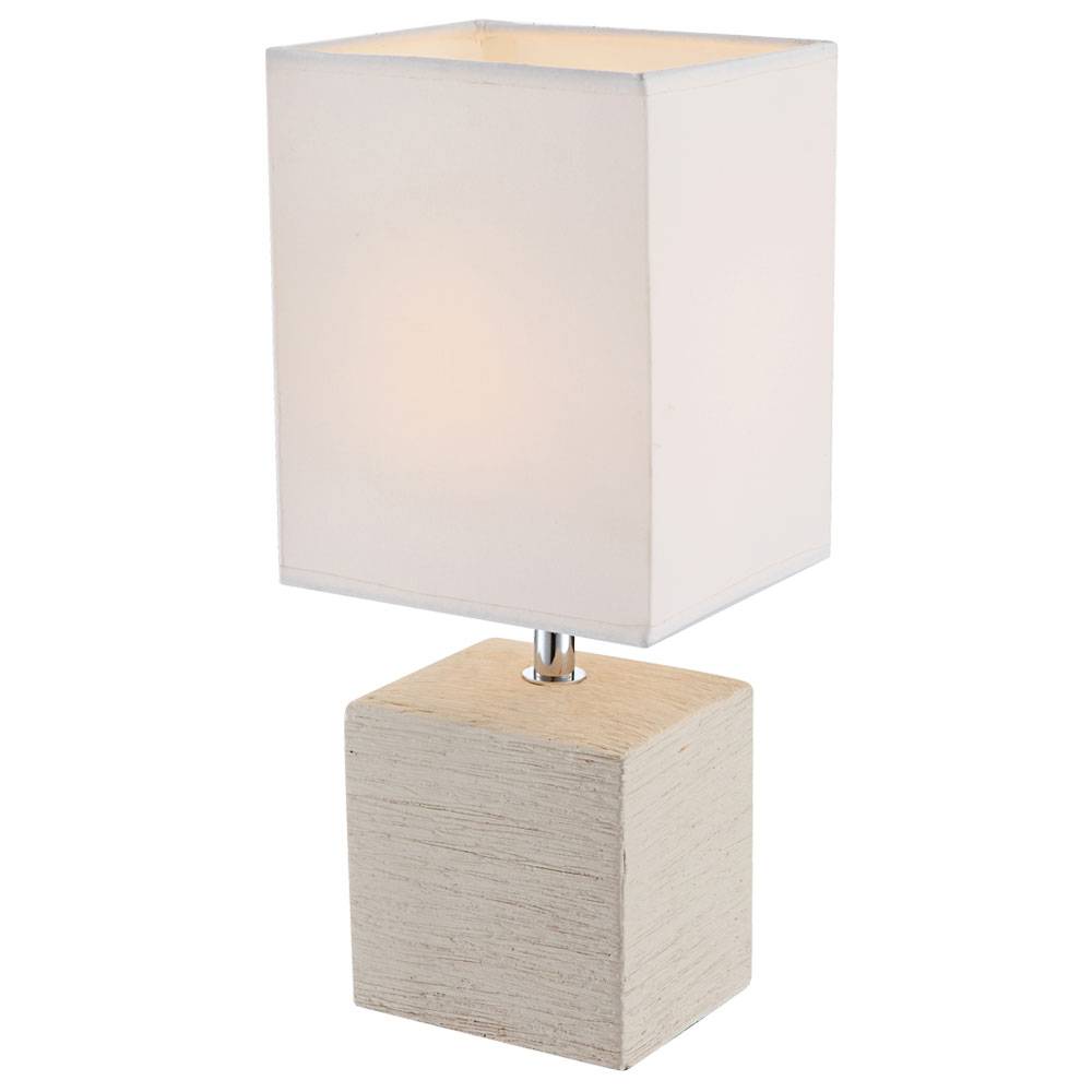 Moderne Tischleuchte Keramik Beige