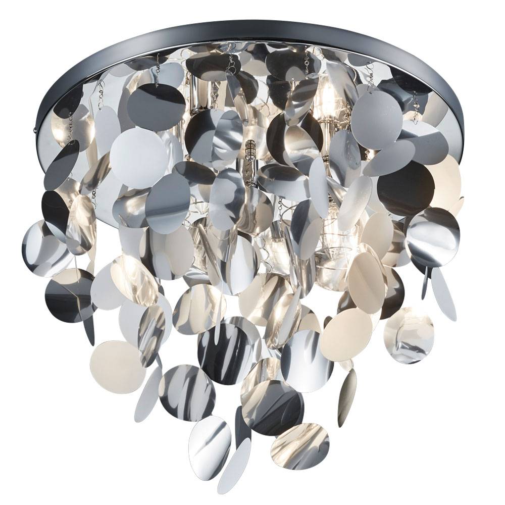 Decken Lampe dimmbar Schlaf Zimmer FERNBEDIENUNG Behang Leuchte im Set inkl. RGB LED Leuchtmittel