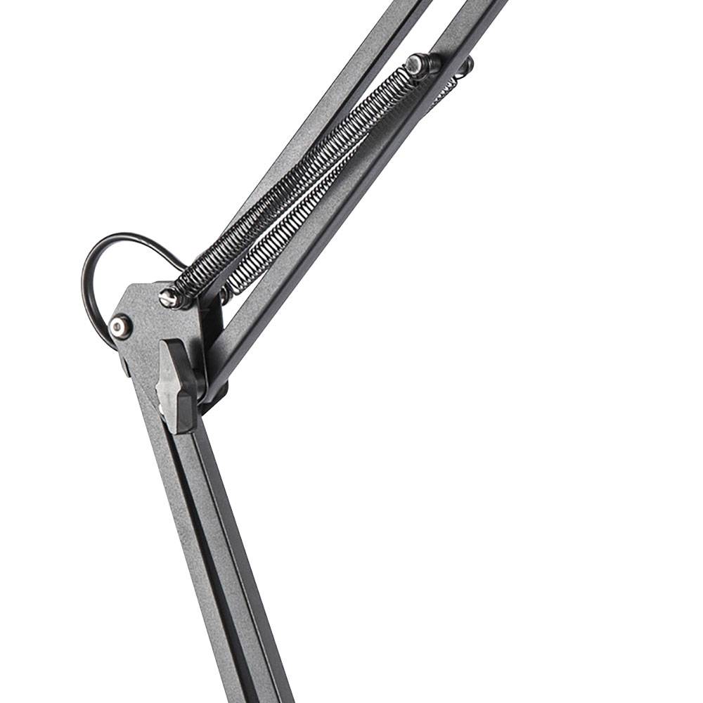 Klemm Tisch Lampe Wohn Zimmer Spot Strahler Leuchte verstellbar schwarz