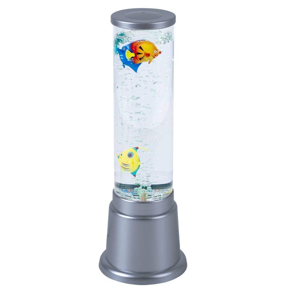 LED Stehlampe Wassersäule Tischleuchte Wohnraum Dekoration Säule Farbwechsler H 36 cm, Kunststoff, DxH 12,5x36 cm