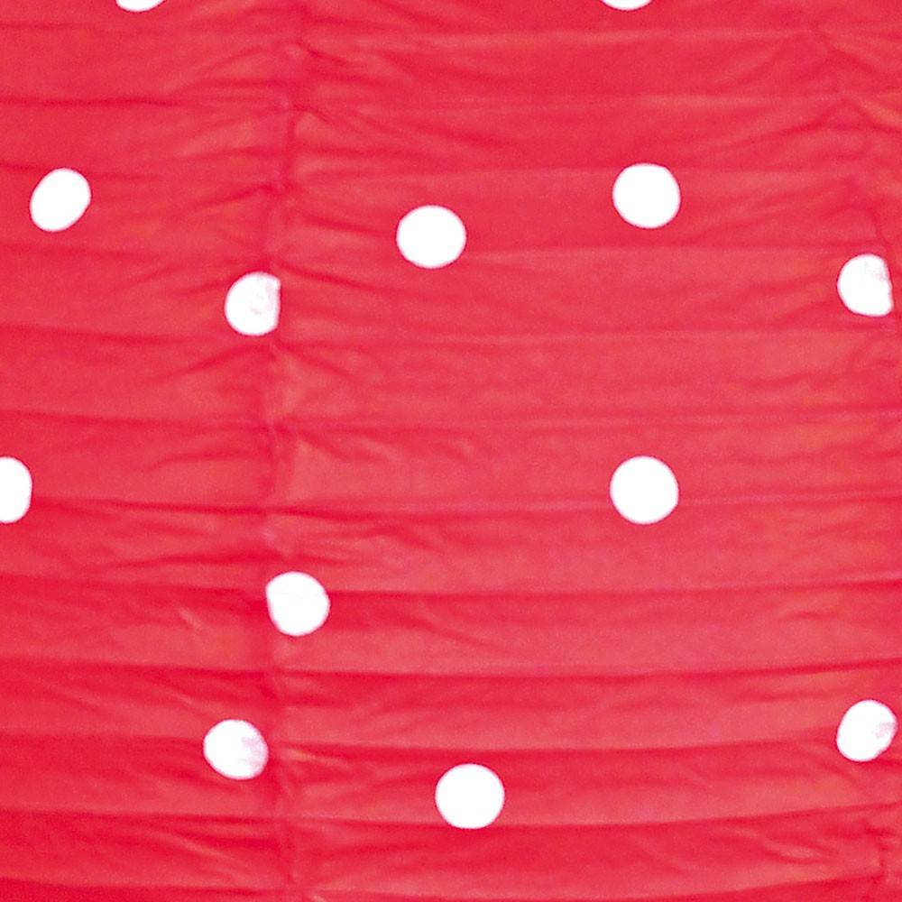 Design Decken Pendel Lampe rot weiß gepunktet Kinder Zimmer Beleuchtung Kugel Hänge Lampe