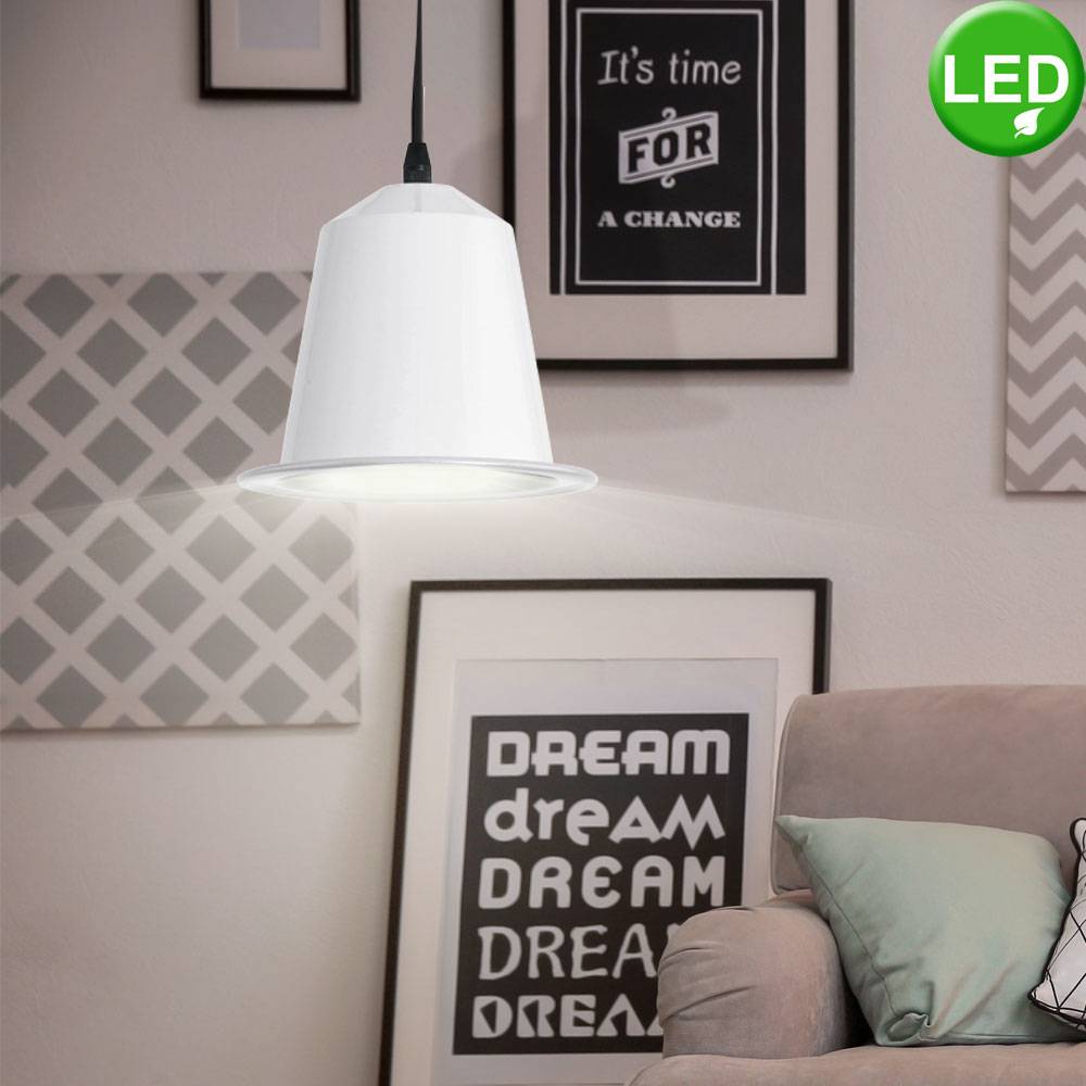 3er Set LED Decken Hänge Strahler Lampen Wohn Zimmer Beleuchtung Pendel Leuchten weiß