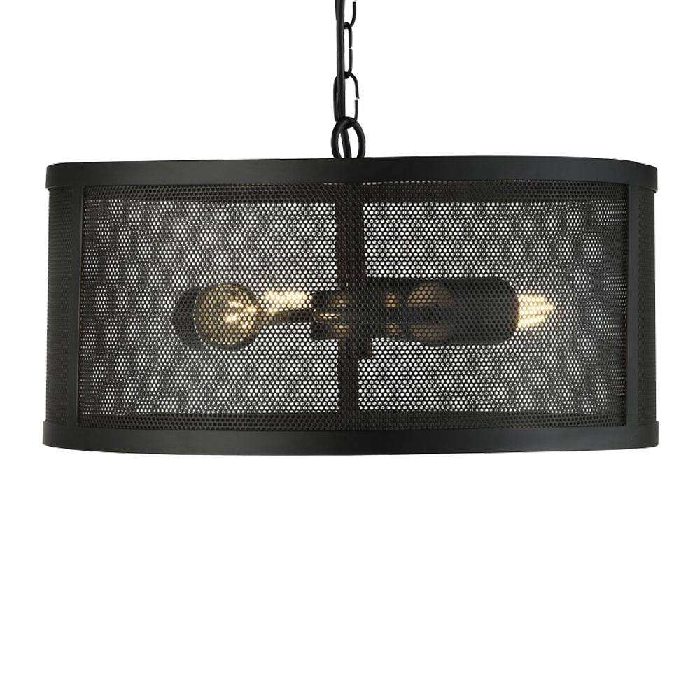 RETRO Pendel Lampe Schlaf Zimmer Hänge Decken Leuchte Käfig Design schwarz