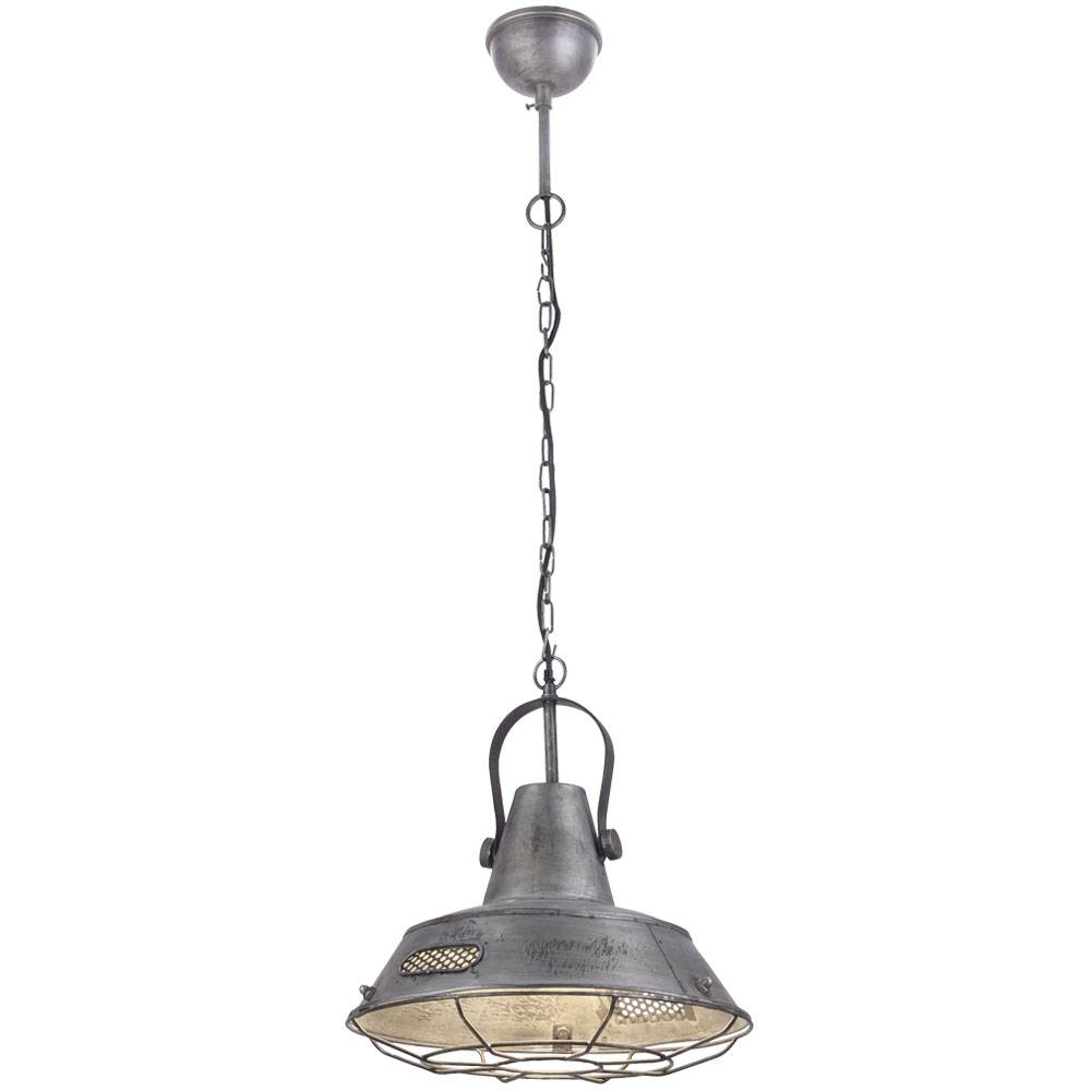 Pendel Leuchte Industrie Eisen Gitter Decken Lampe Wohn Zimmer Beleuchtung LeuchtenDirekt