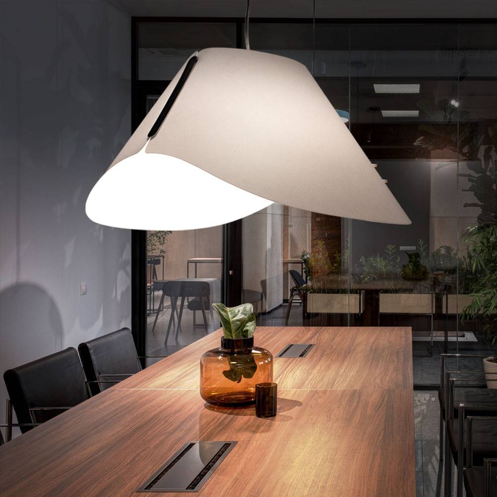 Pendel Lampe Schlaf Gäste Zimmer Beleuchtung Decken Hänge Leuchte weiß im Set inkl. LED Leuchtmittel