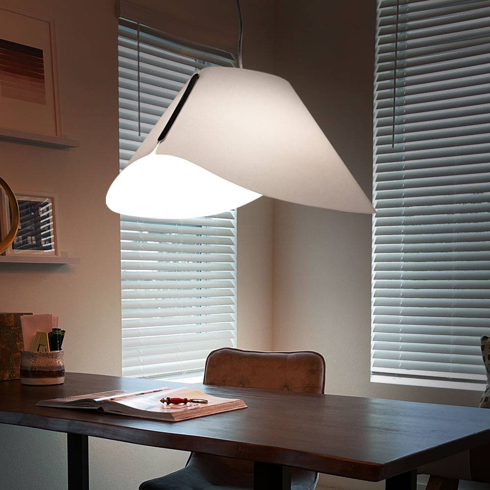 Pendel Lampe Schlaf Gäste Zimmer Beleuchtung Decken Hänge Leuchte weiß im Set inkl. LED Leuchtmittel