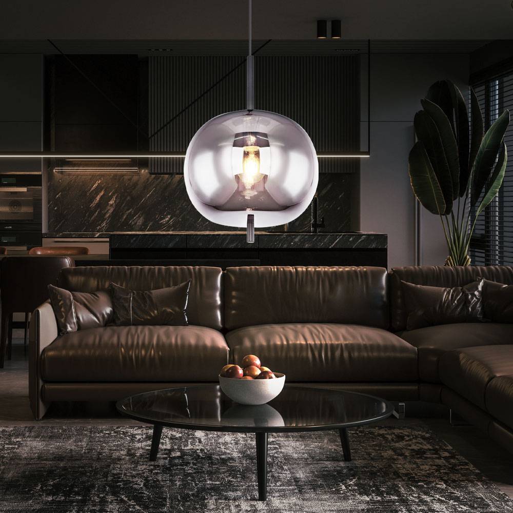 VINTAGE Pendel Lampe dimmbar Filament Glas Decken Hänge Leuchte im Set inkl. LED Leuchtmittel