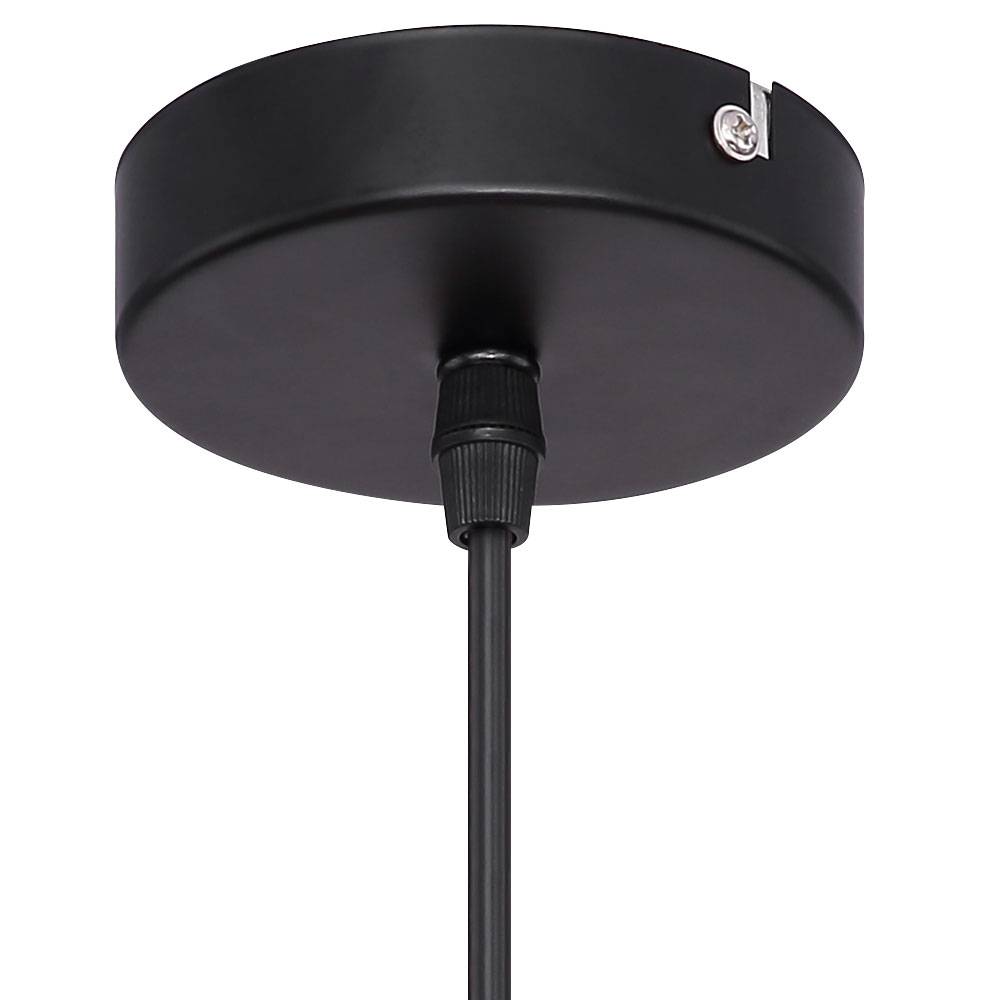 Decken Pendel Hänge Lampe Leuchte Beleuchtung Metall Schwarz Wohn Ess Zimmer
