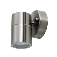 3er Set Wand Leuchten silber Außen Bereich Edelstahl Down Strahler matt Fassaden Glas Beleuchtung 3er Set Wand Leuchten silber Außen Bereich Edelstahl Down Strahler matt Fassaden Glas Beleuchtung