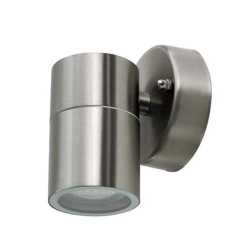 3er Set Wand Leuchten silber Außen Bereich Edelstahl Down Strahler matt Fassaden Glas Beleuchtung 3er Set Wand Leuchten silber Außen Bereich Edelstahl Down Strahler matt Fassaden Glas Beleuchtung