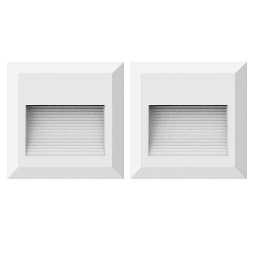 2er Set LED Wand Leuchten Stufen Beleuchtung Außen Treppen Strahler Aufgangs Lampen weiß VTAC 1321