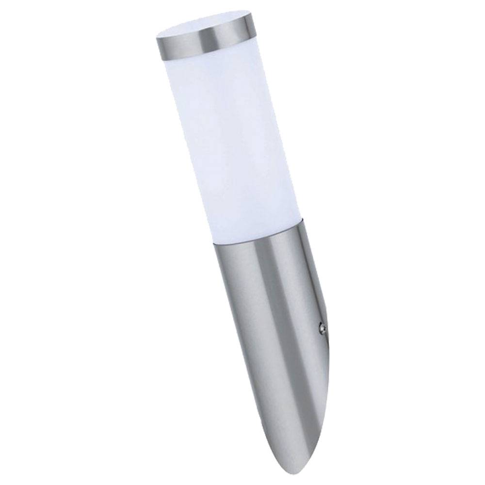 Außen Wand Lampe Garten Fassaden Beleuchtung Edelstahl Fackel Leuchte im Set inkl. LED Leuchtmittel