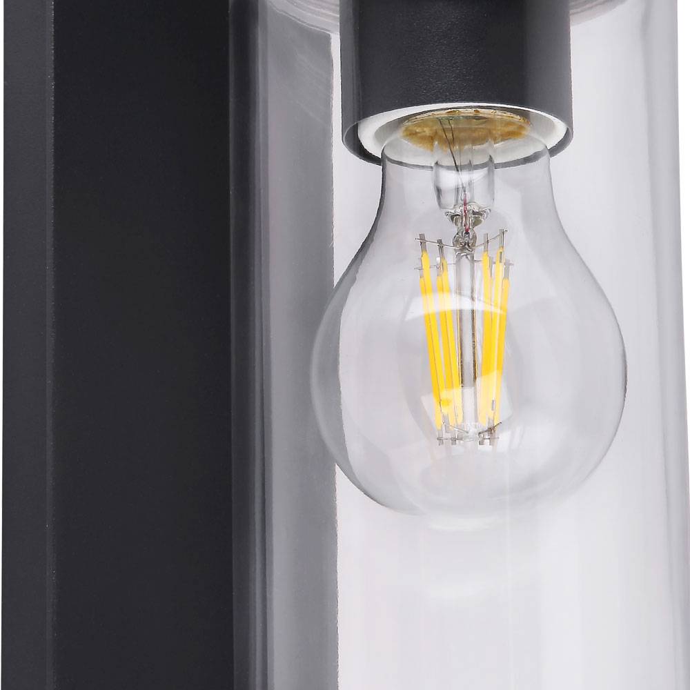 Außen Wand Lampe Terrassen ALU Geh Weg Beleuchtung Laterne DOWN Leuchte