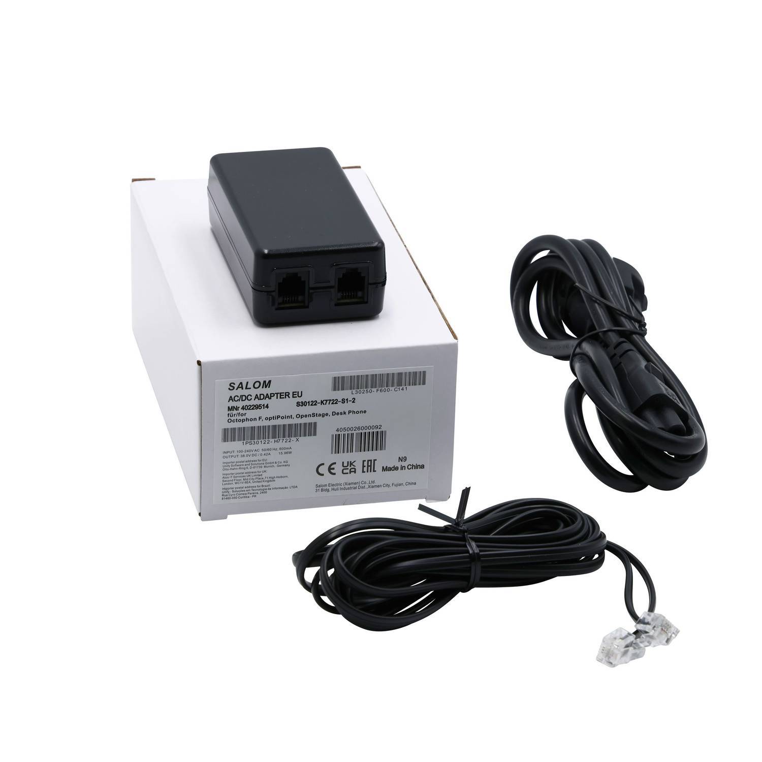 UNIFY Openstage / Openscape Desk Phone Netzteil L30250-F600-C141 NEUWARE OVP