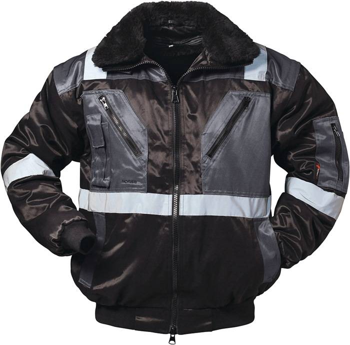 Kombipilotenjacke 4 in 1 Kirkenes Gr.XXL schwarz/grau NORWAY