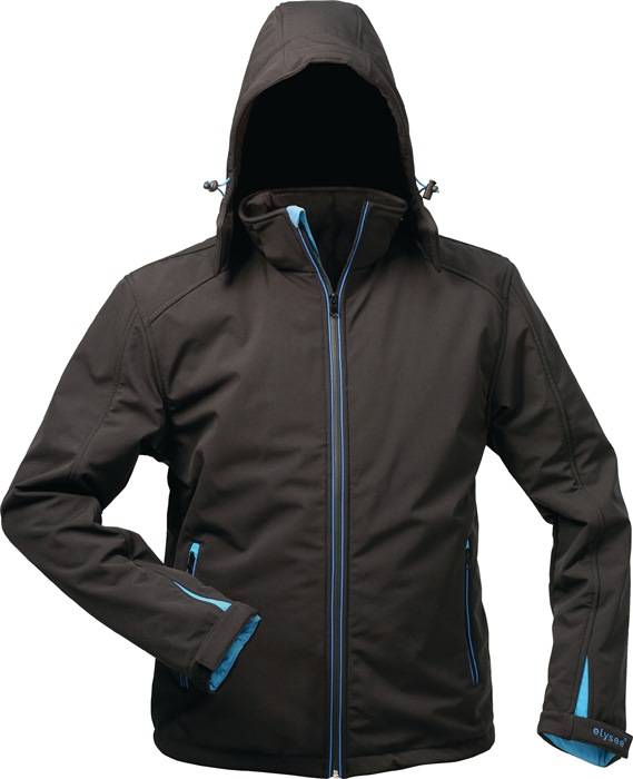 Wintersoftshelljacke Uranos Gr.XXXL schwarz/blau ELYSEE