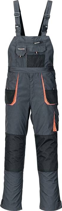 Herrenlatzhose Gr.54 dunkelgrau/schwarz/orange TERRATREND