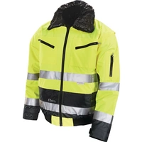 Warnschutz-Pilotenjacke Gr.M gelb/grau PREVENT Warnschutz-Pilotenjacke Gr.M gelb/grau PREVENT