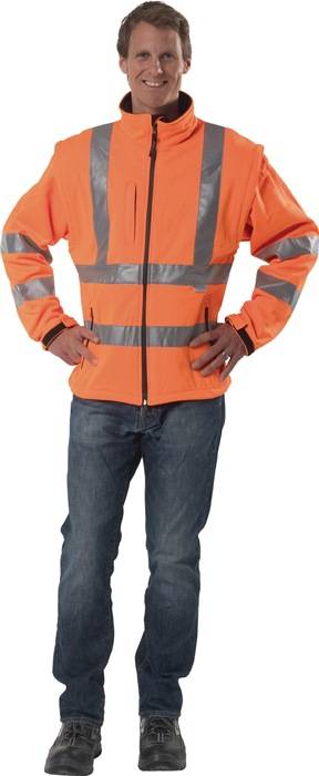 Warnschutz-Softshelljacke Gr.M orange PREVENT