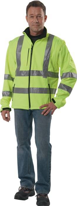 Warnschutz-Softshelljacke Gr.M gelb PREVENT