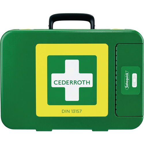 Erste Hilfe Koffer First-Aid-Kits B300xH420xT118ca.mm grün
