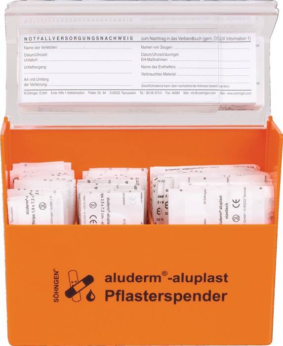 Pflasterspender aluderm-aluplast B160xH122xT57ca.mm SÖHNGEN…