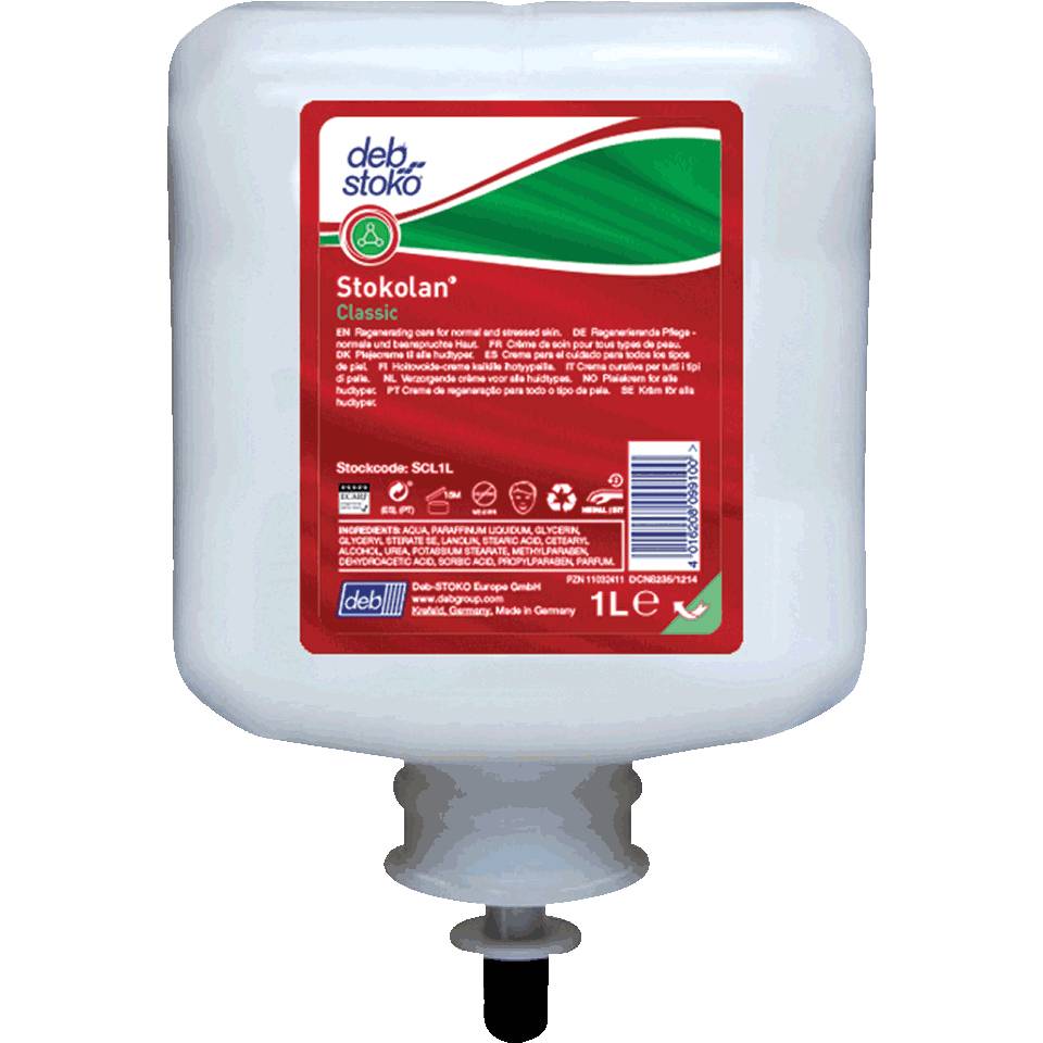 SC Johnson Pflegecreme STOKOLAN® Classic,für Gesicht und Hände,1000ml/Kartusche