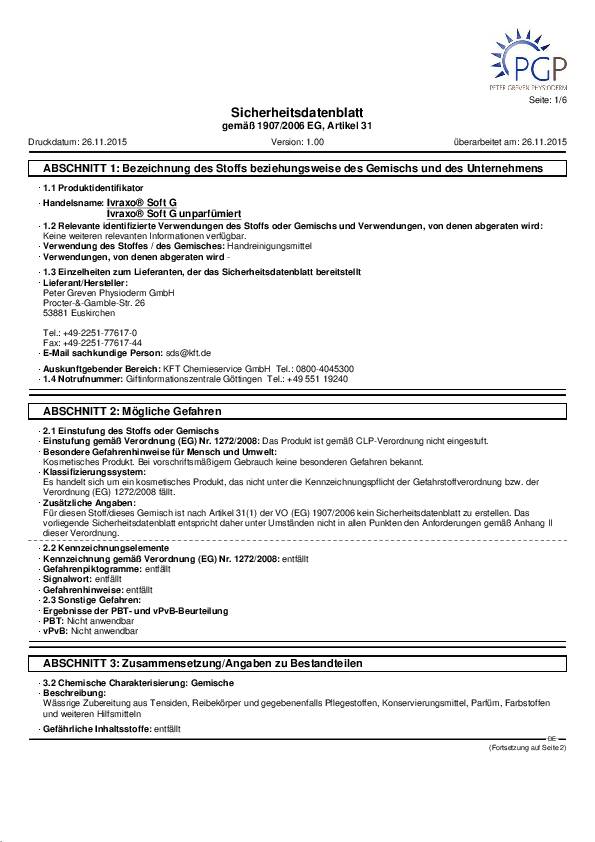 Handreinigung GREVEN® SOFT G 2l rückfettend GREVEN