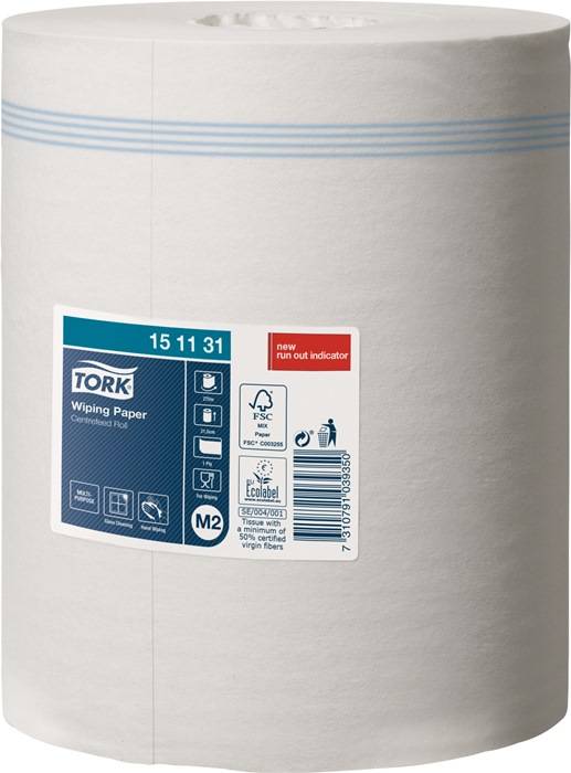 Handtuchrollen TORK Mehrzweck,1-lag.,unperf. hochweiß L275ca.mxB215ca.mm 6RL./VE