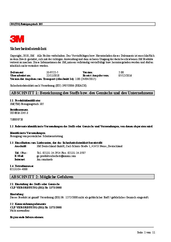 Reinigungstuch Pk.à 2 St.Packung 3M