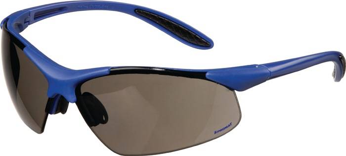 Promat Schutzbrille Daylight Premium PC-Scheibe smoke, Bügel: du-blau