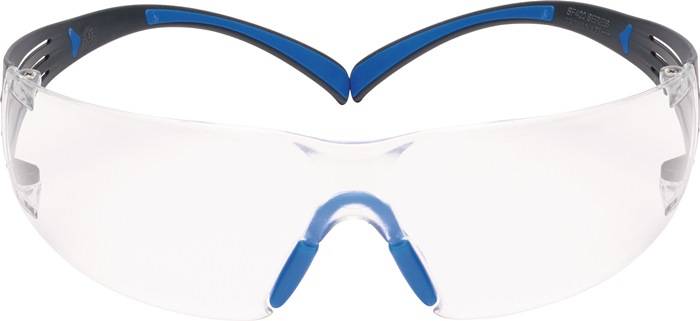 Schutzbrille SecureFit-SF400 EN 166-1FT Bügel graublau,Scheibe klar PC 3M